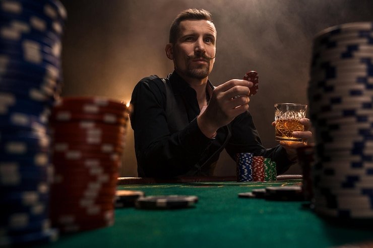 Live Baccarat dealer at paito jepang studio table with multi-camera angles